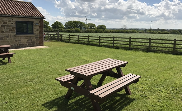 Garden space at Rudding Estate