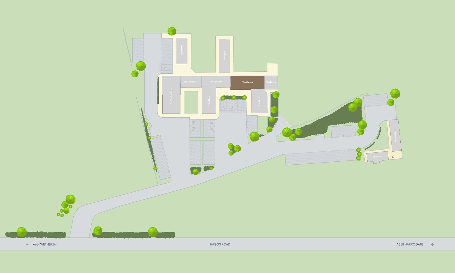 The owlery estate map