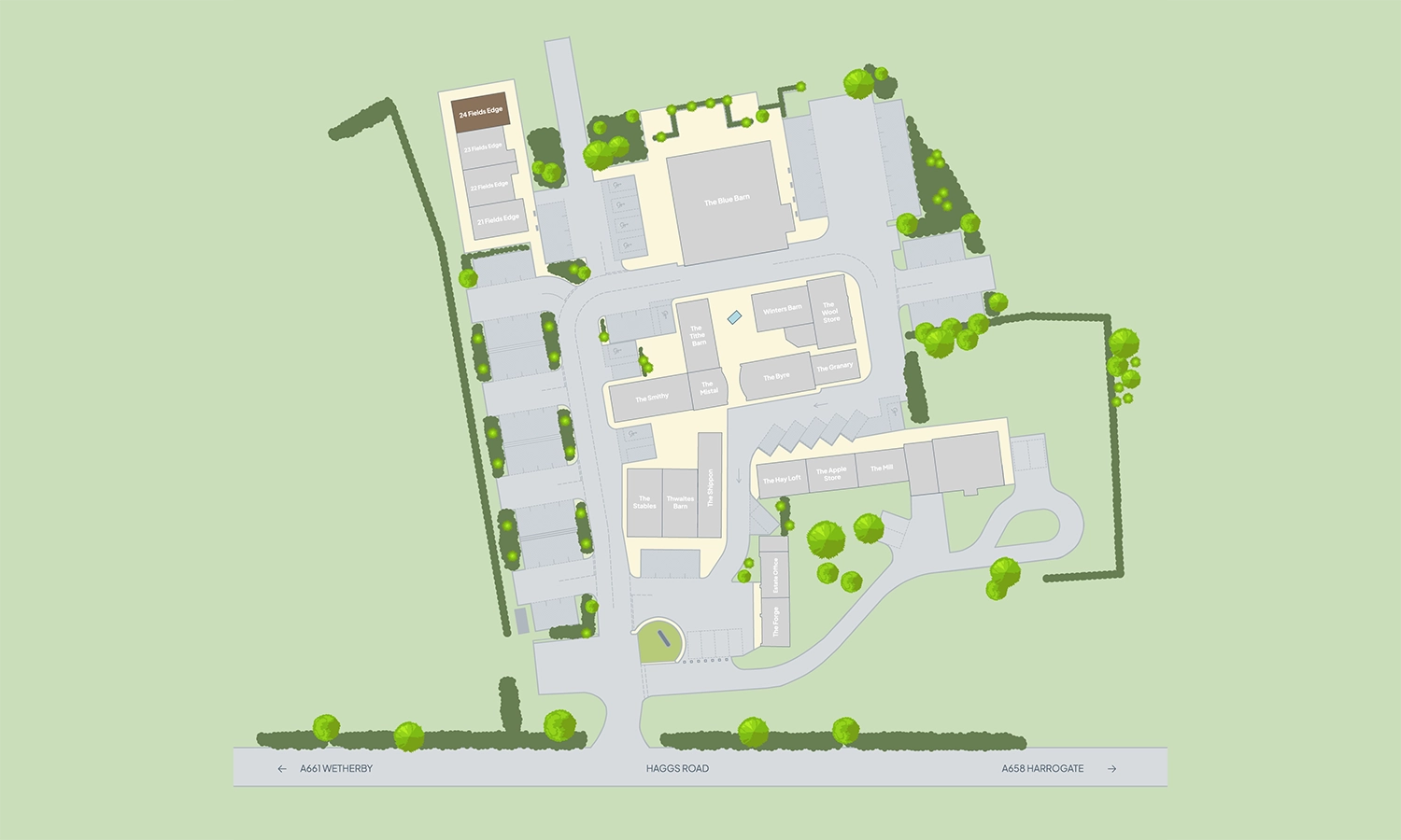 24 fields edge estate map