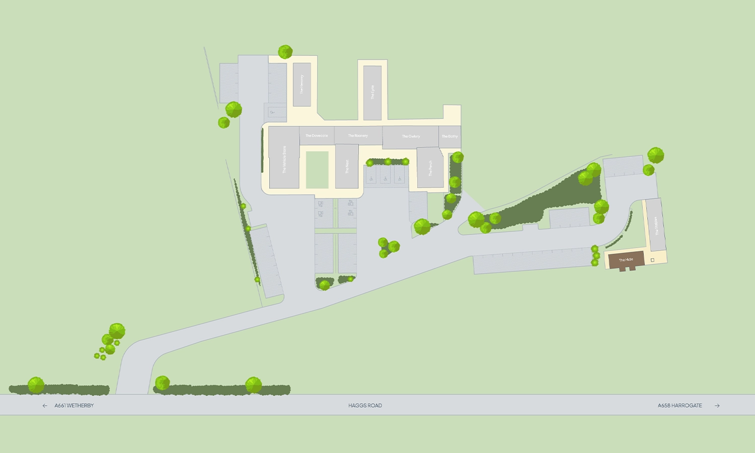 The hide estate map