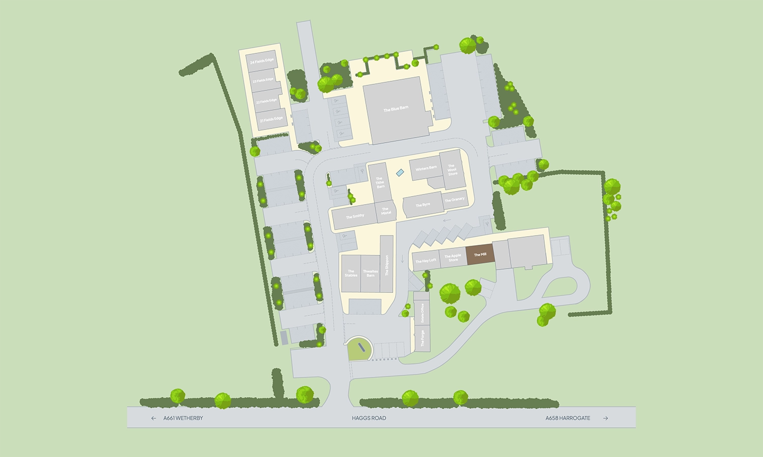 The Mill Estate Map at Rudding Estate