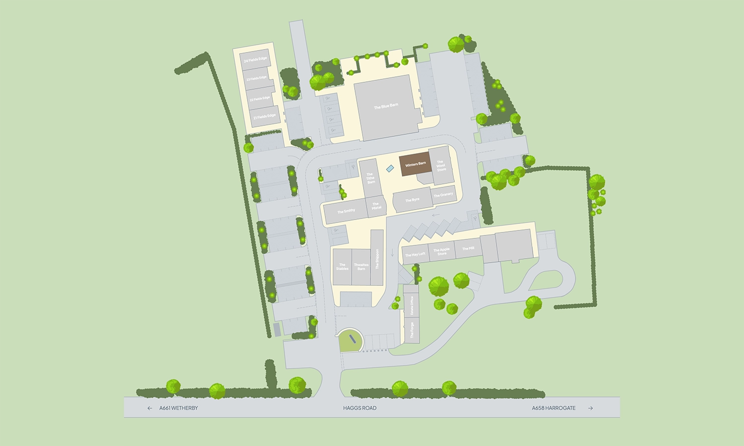 Winters barn estate map